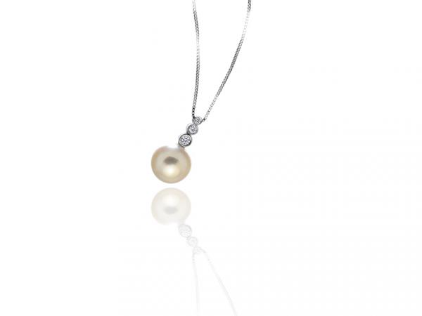 CF01613 - Collana Oro Trilogy e Perla ø 9 mm